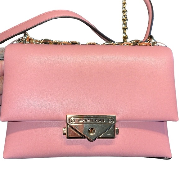 NWT! Michael Kors Cece Small Primrose Vegan Leather Convertible Flap Crossbody! - Picture 6 of 9